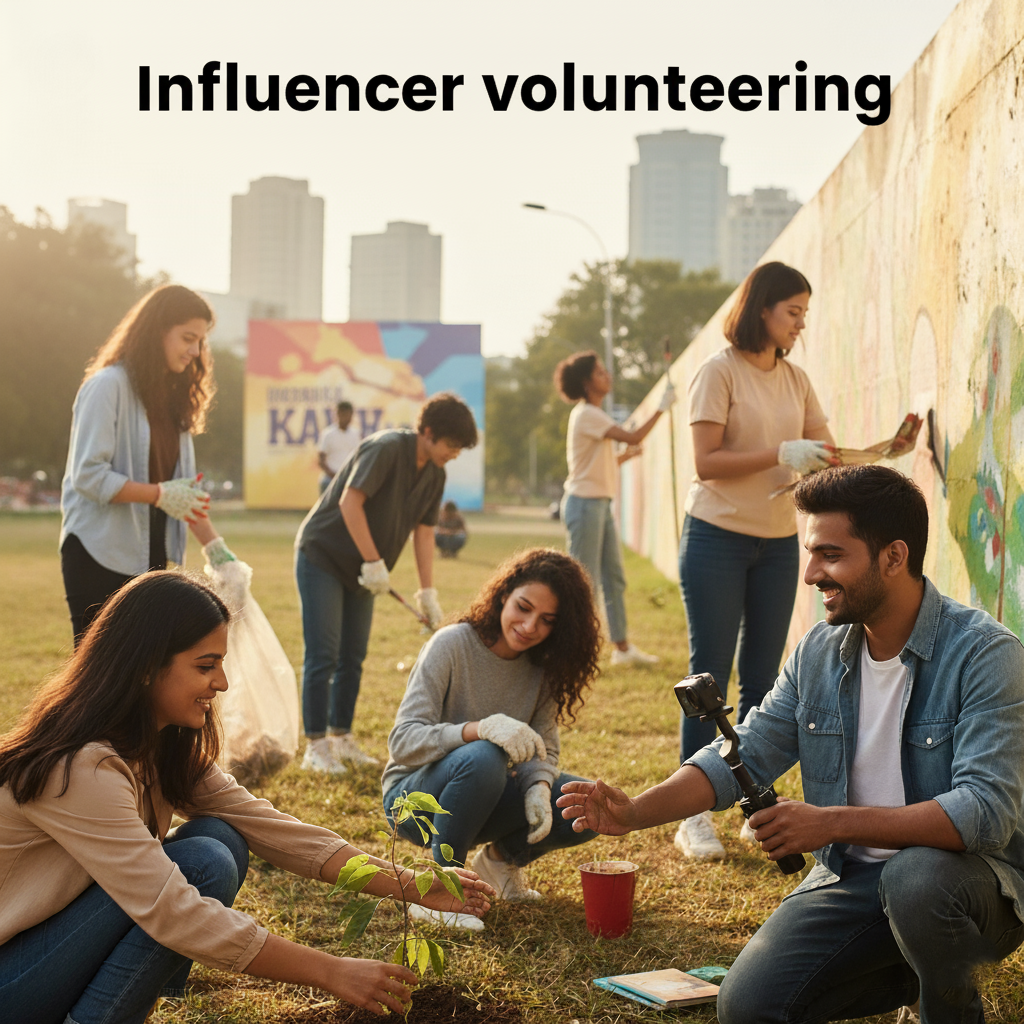 Influencer volunteering