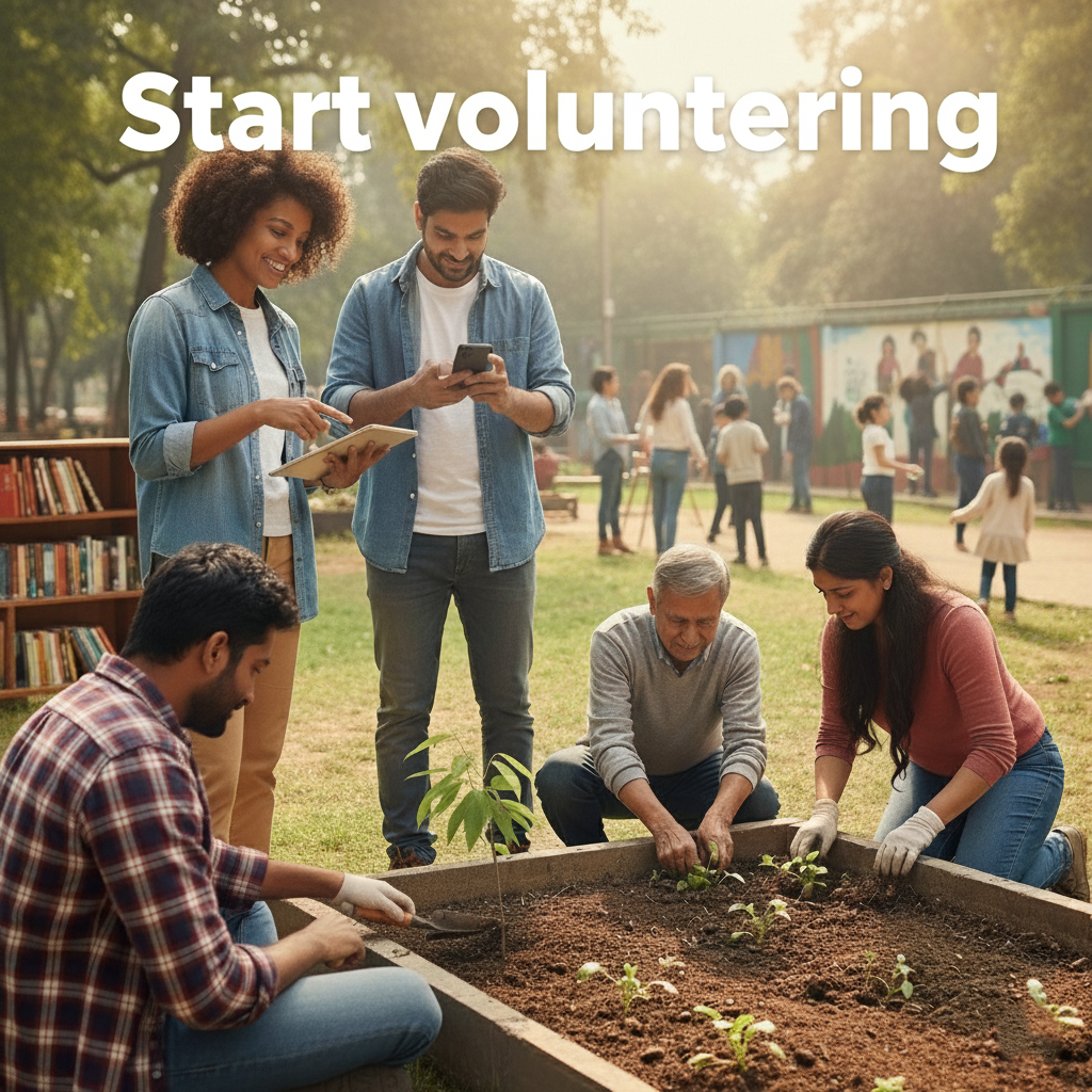 Start volunteering